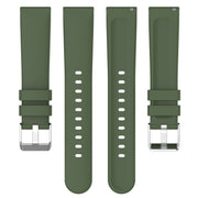 For Samsung  Galaxy Watch 4 Classic 46mm 20mm Smooth Solid Color Silicone Watch Band(Grey)