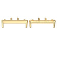 For Samsung Galaxy Fit 3 SM-R390 1 Pair Metal Watch Band Connector(Gold) - Watch Bands by PMC TechLife | Online Shopping South Africa | PMC TechLife