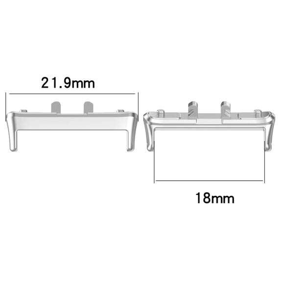 For Samsung Galaxy Fit 3 SM-R390 1 Pair Metal Watch Band Connector(Black)