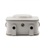 Full Body Camera PU Leather Case Bag with Strap for Fujifilm Instax Square SQ20(White)