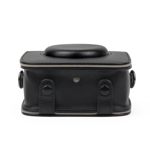 Full Body Camera PU Leather Case Bag with Strap for Fujifilm Instax Square SQ20(Black)