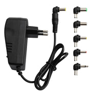 Voltage Adjustable Universal Power Adapter 110 220V to 12V 3V 4.5V 6V 7.5V 9V AC DC Adapter 3A Max 12 Volt Power Supply Adapter, EU Plug