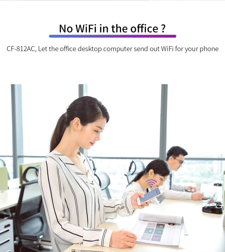 COMFAST CF-812AC 1300 Mbps Dual Band Mini USB WiFi Adapter