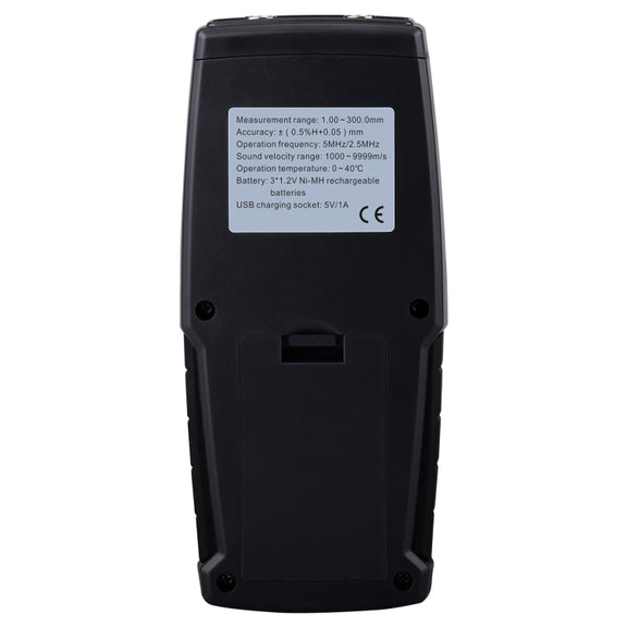 Wintact WT130A Digital Ultrasonic Thickness Gauge Meter Tester USB Charging Digital Thickness Metal Tester High Precision