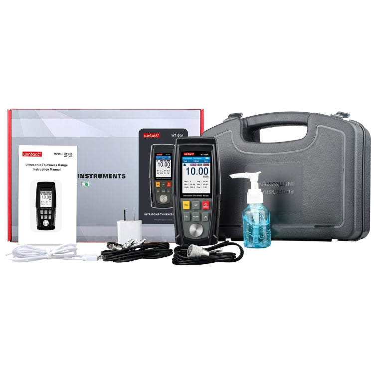 Wintact WT130A Digital Ultrasonic Thickness Gauge Meter Tester USB Charging Digital Thickness Metal Tester High Precision