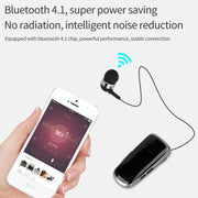 K39 Wireless Bluetooth Headset CSR DSP chip In-Ear Vibrating Alert Wear Clip Hands Free Earphone (Rose Red)