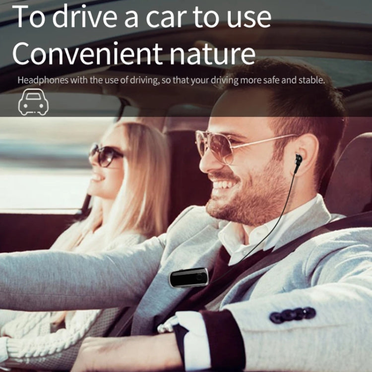 K39 Wireless Bluetooth Headset CSR DSP chip In-Ear Vibrating Alert Wear Clip Hands Free Earphone (Rose Red)