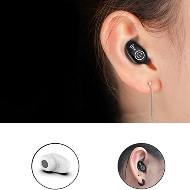 S650 Second Generation Mini Invisible Bluetooth Earphone with Microphone(White)