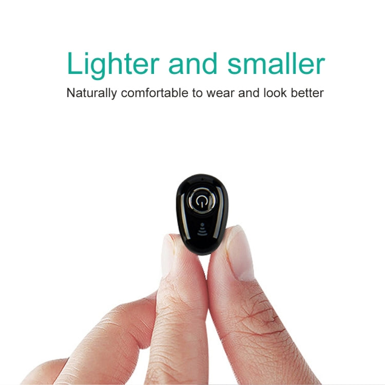 S650 Second Generation Mini Invisible Bluetooth Earphone with Microphone(White)