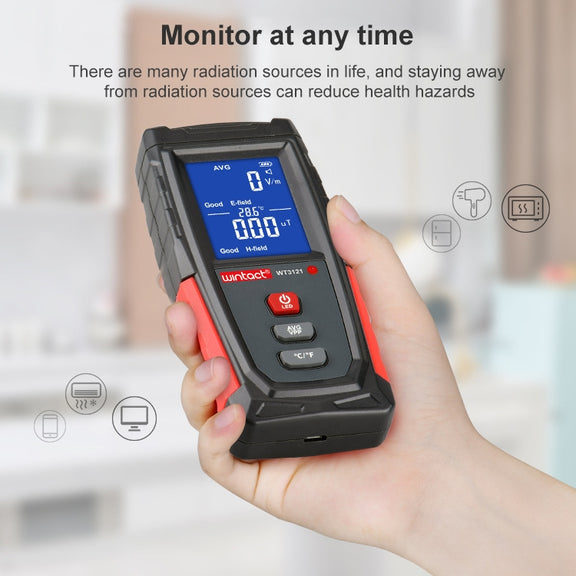 Wintact WT3121 Electromagnetic Radiation Tester Household Appliances Radiation Detector Electromagnetic Radiation Meter