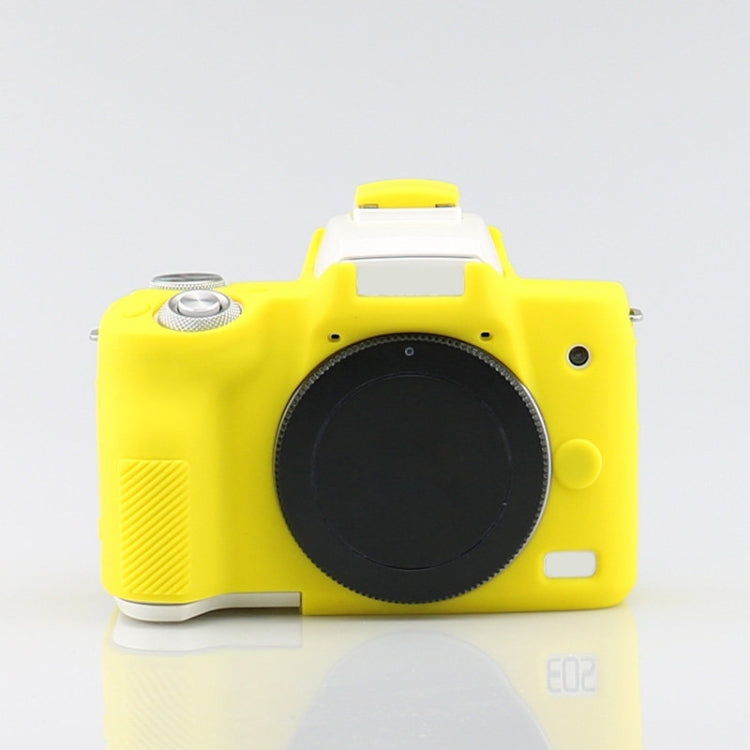 Richwell  Silicone Armor Skin Case Body Cover Protector for Canon EOS M50 Body Digital Camera(Yellow)