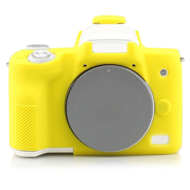 Richwell  Silicone Armor Skin Case Body Cover Protector for Canon EOS M50 Body Digital Camera(Yellow)