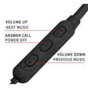 DM-22 Magnetic Bluetooth Earphone DM-22 Neckband Sport headset with Mic Wireless Handsfree Earphoness(Red)