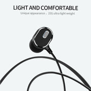DM-22 Magnetic Bluetooth Earphone DM-22 Neckband Sport headset with Mic Wireless Handsfree Earphoness(Blue)