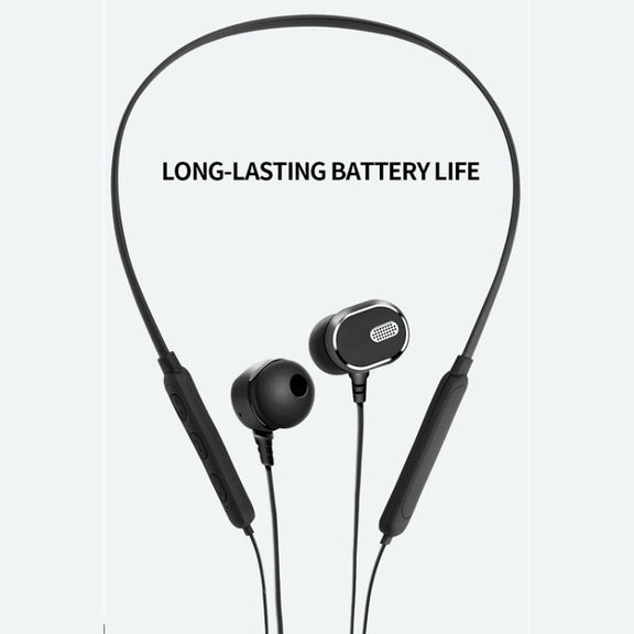 DM-22 Magnetic Bluetooth Earphone DM-22 Neckband Sport headset with Mic Wireless Handsfree Earphoness(Blue)