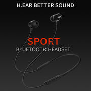 DM-22 Magnetic Bluetooth Earphone DM-22 Neckband Sport headset with Mic Wireless Handsfree Earphoness(White)