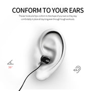DM-22 Magnetic Bluetooth Earphone DM-22 Neckband Sport headset with Mic Wireless Handsfree Earphoness(White)