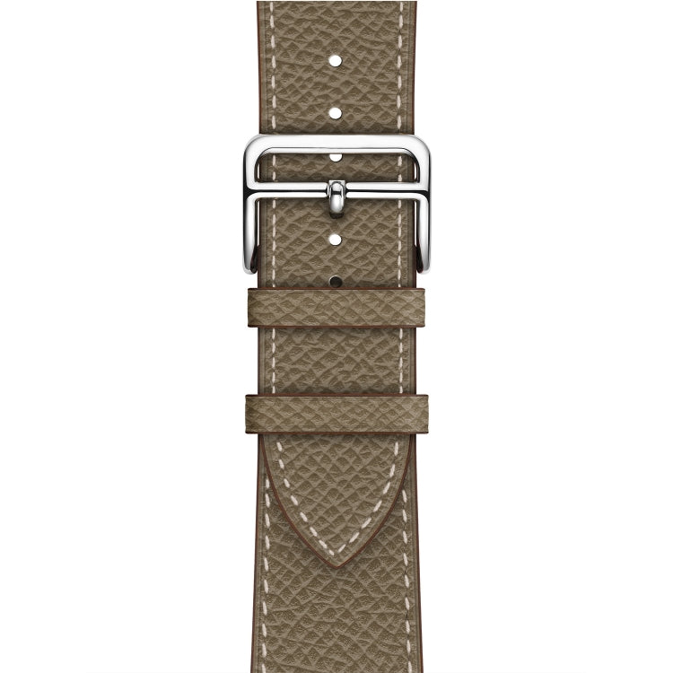 For Apple Watch 3 / 2 / 1 Generation 42mm Universal Leather Cross Band(Gray)