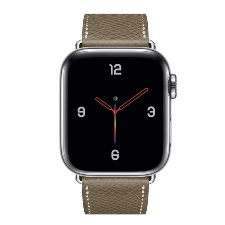 For Apple Watch 3 / 2 / 1 Generation 42mm Universal Leather Cross Band(Gray)