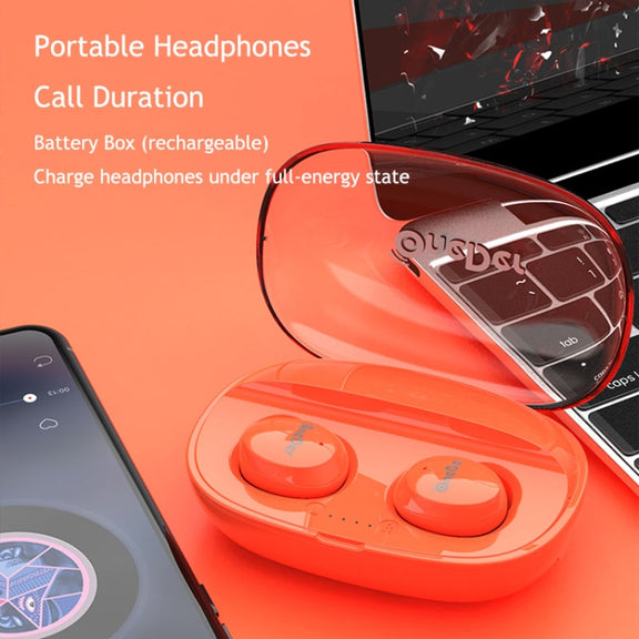 OneDer W12 Wireless Earphone with Water-resistant IPX5 HD Stereo Sound TWS Bluetooth Earphone(Black)