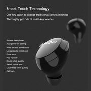 OneDer W12 Wireless Earphone with Water-resistant IPX5 HD Stereo Sound TWS Bluetooth Earphone(Red)