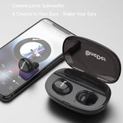 OneDer W12 Wireless Earphone with Water-resistant IPX5 HD Stereo Sound TWS Bluetooth Earphone(Red)