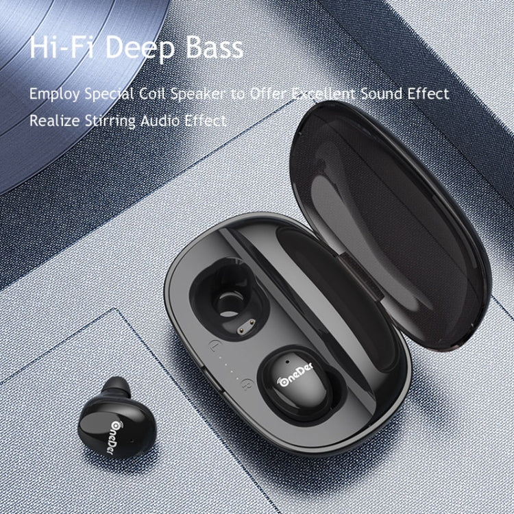OneDer W12 Wireless Earphone with Water-resistant IPX5 HD Stereo Sound TWS Bluetooth Earphone(Orange)
