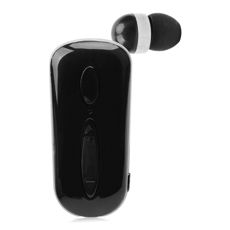 K36 Stereo Wireless Bluetooth Headset Calls Remind Vibration Wear Clip Driver Auriculares Earphone(Black)