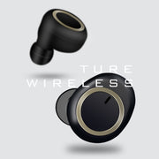 TWS-A1 TWS Bluetooth 5.0 Mini Invisible Sports Music Earphone with Charging Box & Microphone (Black)