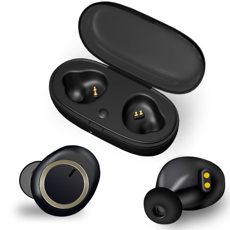 TWS-A1 TWS Bluetooth 5.0 Mini Invisible Sports Music Earphone with Charging Box & Microphone (White)