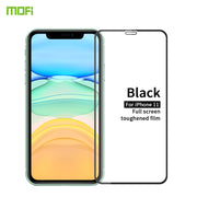 For iPhone 11 MOFI 9H 2.5D Full Screen Tempered Glass Film(Black)