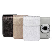 Richwell Brushed Camera Case PU Leather Case for Fujifilm Instax Mini Liplay Instant Camera(Black)