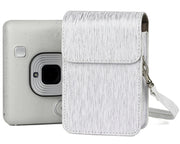 Richwell Brushed Camera Case PU Leather Case for Fujifilm Instax Mini Liplay Instant Camera(Gold)