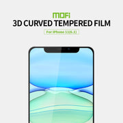 For iPhone 11 MOFI 9H 3D Explosion-proof Curved Screen Tempered Glass Film(Black)