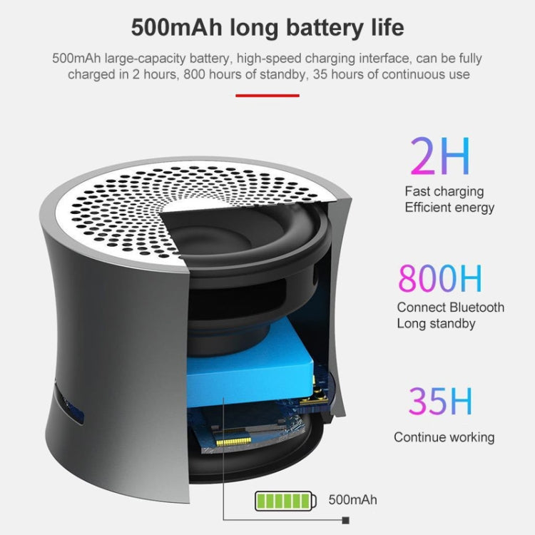 EWA A104 Bluetooth Speaker MP3 Player Portable Speaker Metallic USB Input MP3 Player Stereo Multimedia Speaker(Blue)