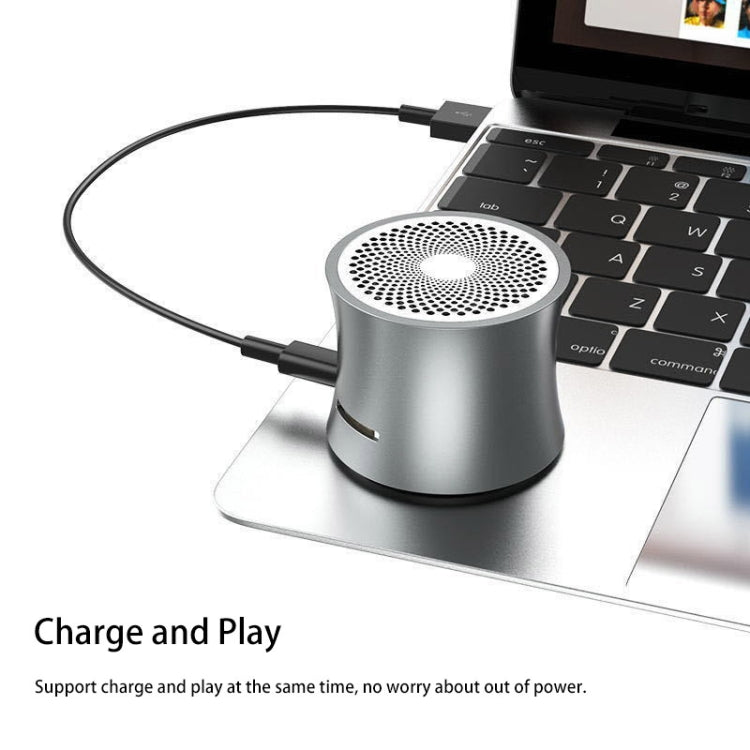 EWA A104 Bluetooth Speaker MP3 Player Portable Speaker Metallic USB Input MP3 Player Stereo Multimedia Speaker(Blue)
