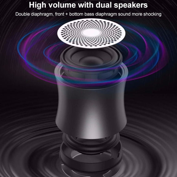 EWA A104 Bluetooth Speaker MP3 Player Portable Speaker Metallic USB Input MP3 Player Stereo Multimedia Speaker(Rose Gold)
