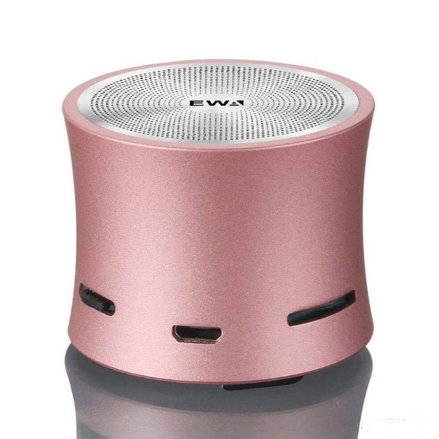 EWA A104 Bluetooth Speaker MP3 Player Portable Speaker Metallic USB Input MP3 Player Stereo Multimedia Speaker(Rose Gold)