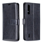 For Xiaomi Mi 9 Lite / CC9 Crazy Horse Texture Horizontal Flip Leather Case with Holder & Card Slots & Wallet & Photo Frame(Black)