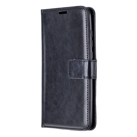 For Xiaomi Mi 9 Lite / CC9 Crazy Horse Texture Horizontal Flip Leather Case with Holder & Card Slots & Wallet & Photo Frame(Black)