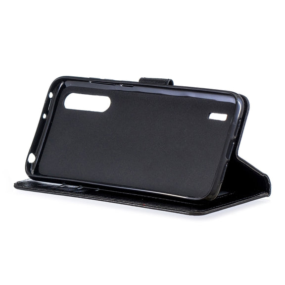 For Xiaomi Mi 9 Lite / CC9 Crazy Horse Texture Horizontal Flip Leather Case with Holder & Card Slots & Wallet & Photo Frame(Black)