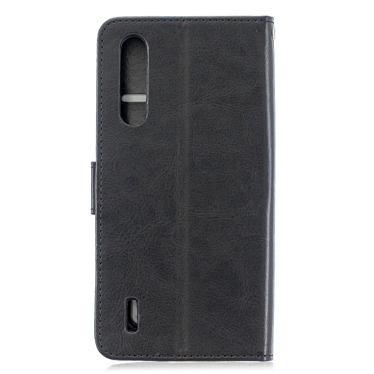 For Xiaomi Mi 9 Lite / CC9 Crazy Horse Texture Horizontal Flip Leather Case with Holder & Card Slots & Wallet & Photo Frame(Black)