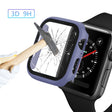 ENKAY Hat-prince Full Coverage PC Case + Tempered Glass Protector for Apple Watch Series 5 / 4 40mm(Blue) - Watch Cases by ENKAY | Online Shopping South Africa | PMC TechLife | Buy Now Pay Later Mobicred