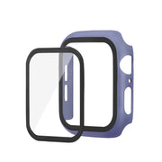 ENKAY Hat-prince Full Coverage PC Case + Tempered Glass Protector for Apple Watch Series 5 / 4 40mm(Blue)