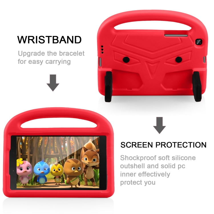 For Galaxy Tab A 8.0 (2019)T290 / T295 Sparrow Style Flat Anti Falling Protective Shell with Bracket(Red)