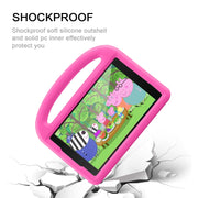 For Galaxy Tab A 8.0 (2019)T290 / T295 Sparrow Style Flat Anti Falling Protective Shell with Bracket(Rose Pink)