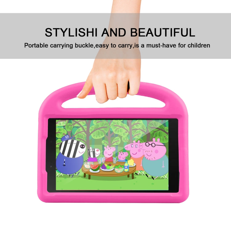 For Galaxy Tab A 8.0 (2019)T290 / T295 Sparrow Style Flat Anti Falling Protective Shell with Bracket(Rose Pink)