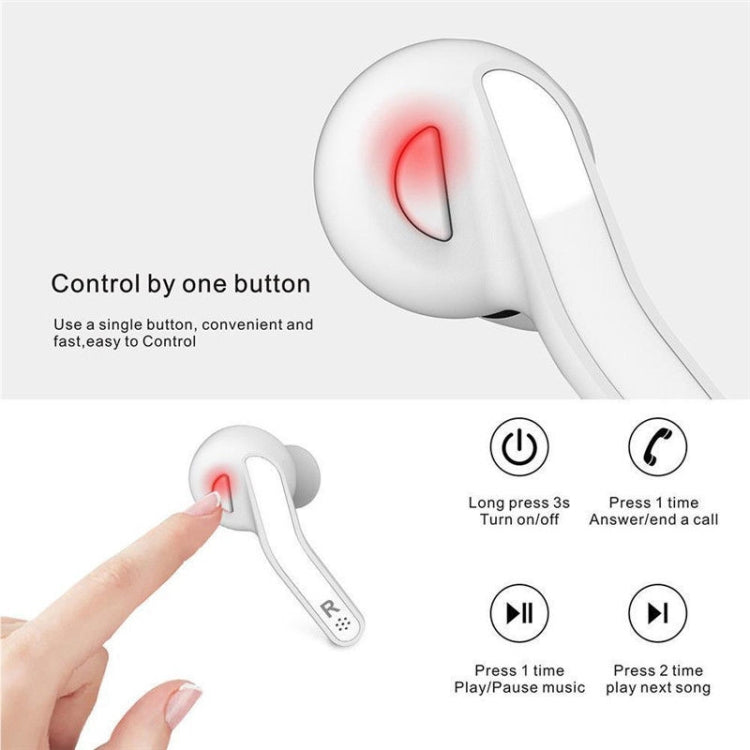 T88 Mini Touch Control Hifi Wireless Bluetooth Earphones TWS Wireless Earbuds with Charger Box(Black)