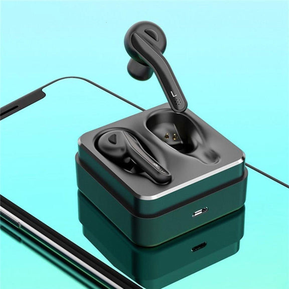T88 Mini Touch Control Hifi Wireless Bluetooth Earphones TWS Wireless Earbuds with Charger Box(Black)