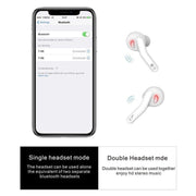 T88 Mini Touch Control Hifi Wireless Bluetooth Earphones TWS Wireless Earbuds with Charger Box(Black)
